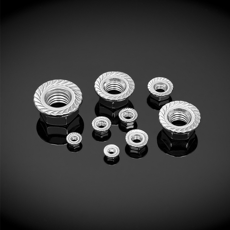 DIN 6923 Steel Hexagon Flange Nuces DIN 6923 Steel Hexagon Flange Nuces