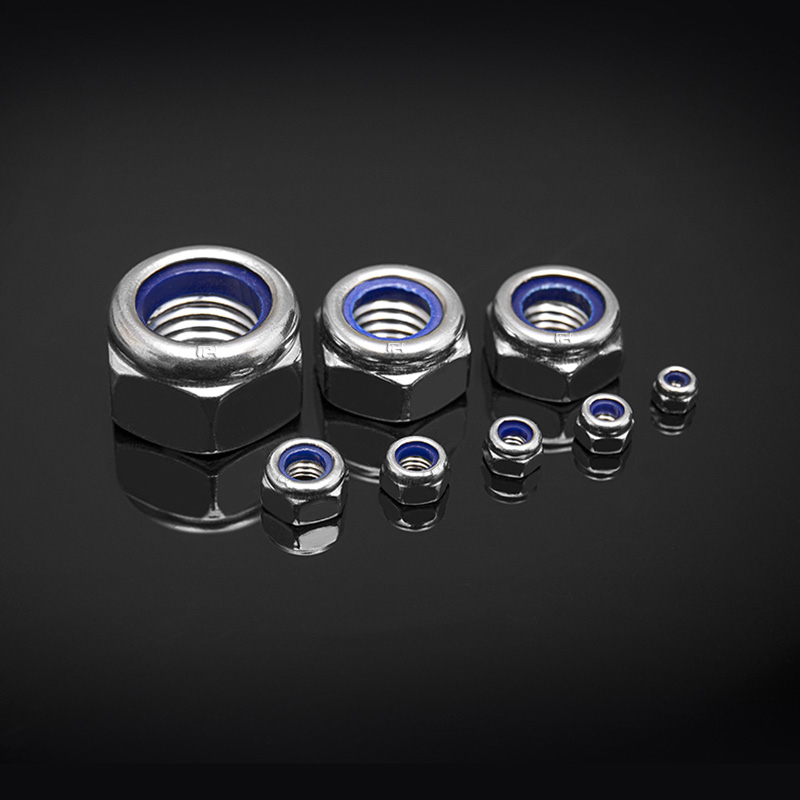 DIN CMLXXXV Steel praevalens Torque Type Hexagon tenues nuces Nonmetallic Insert